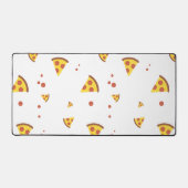 Grappig Retro Pepperoni Pizza Minimalistisch Patro Bureaumat (Voorkant)