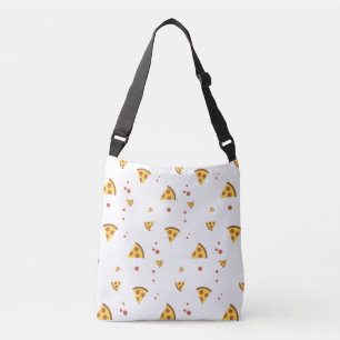 Grappig Retro Pepperoni Pizza Minimalistisch Patro Crossbody Tas