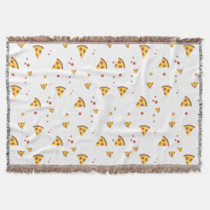 Grappig Retro Pepperoni Pizza Minimalistisch Patro Deken