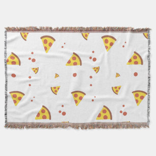 Grappig Retro Pepperoni Pizza Minimalistisch Patro Deken