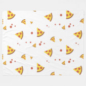 Grappig Retro Pepperoni Pizza Minimalistisch Patro Fleece Deken (Voorkant (Horizontaal))