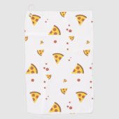 Grappig Retro Pepperoni Pizza Minimalistisch Patro Golfhanddoek (Voorkant)