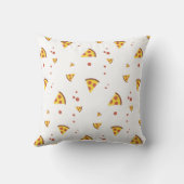 Grappig Retro Pepperoni Pizza Minimalistisch Patro Kussen (Achterkant)