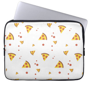 Grappig Retro Pepperoni Pizza Minimalistisch Patro Laptop Sleeve