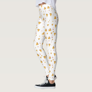 Grappig Retro Pepperoni Pizza Minimalistisch Patro Leggings