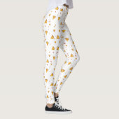 Grappig Retro Pepperoni Pizza Minimalistisch Patro Leggings (Rechts)
