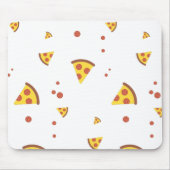 Grappig Retro Pepperoni Pizza Minimalistisch Patro Muismat (Voorkant)
