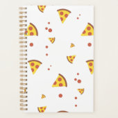 Grappig Retro Pepperoni Pizza Minimalistisch Patro Planner (Voorkant)