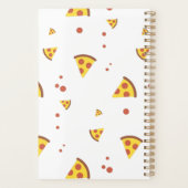 Grappig Retro Pepperoni Pizza Minimalistisch Patro Planner (Achterkant)