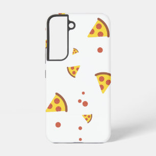 Grappig Retro Pepperoni Pizza Minimalistisch Patro Samsung Galaxy Hoesje