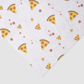 Grappig Retro Pepperoni Pizza Minimalistisch Patro Tissuepapier (Detail)