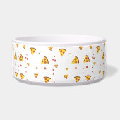Grappig Retro Pepperoni Pizza Minimalistisch Patro Voerbakje (Rechts)