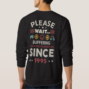 Grappig Retro Pixel Art T-Shirt   Buffering Sinds 