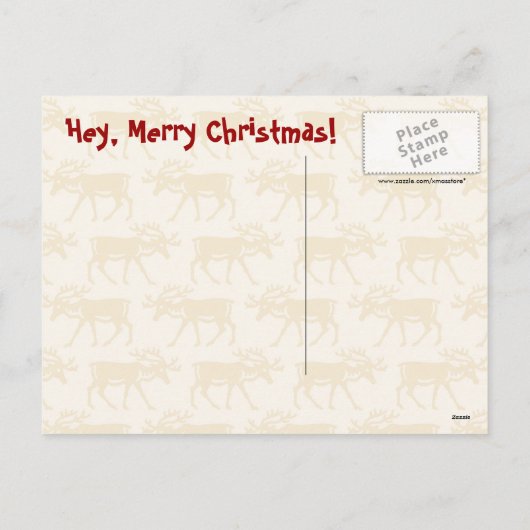 Grappig Retro Sinterklaas Briefkaart (Achterkant)