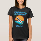 Grappig retro surf ontwerp "Surfseizoen" en spot T-shirt (Voorkant)