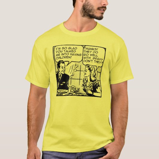 Grappig Retro T-shirt voor Ouders Humor (Voorkant)