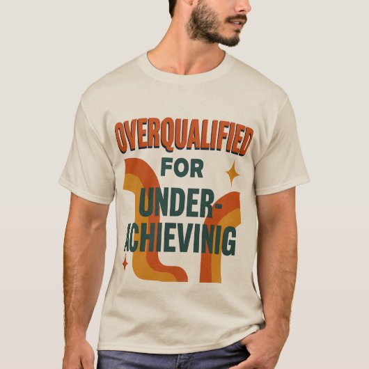 Grappig Retro T-shirt voor Smart Lazy People (Voorkant)