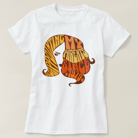Grappig retro Teleurstellend mijn ouders sinds 197 T-shirt (Design voorkant)