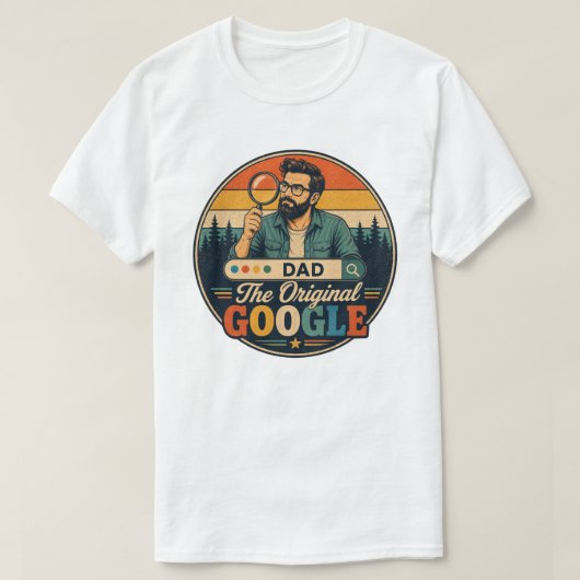 Grappig Retro Vaderdag Cadeau voor Slimme Vaders T-shirt (Design voorkant)