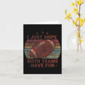 Grappig Retro Voetbal - Ik hoop gewoon dat beide t Kaart (Gele Bloem)
