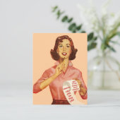 Grappig retro voorstel briefkaart (Staand voorkant)