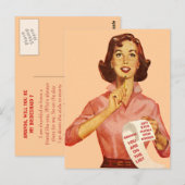 Grappig retro voorstel briefkaart (Voorkant / Achterkant)