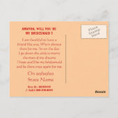 Grappig retro voorstel briefkaart (Achterkant)