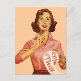 Grappig retro voorstel briefkaart