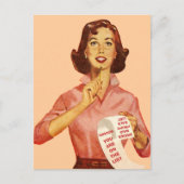 Grappig retro voorstel briefkaart (Voorkant)