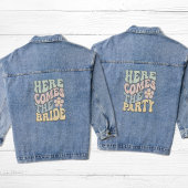 Grappig retro vrijgezellenfeest denim jacket