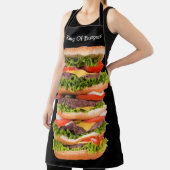 Grappig Reuzen Hamburger Barbecue Thema Schort (Insitu)