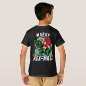 Grappig REX-Max Kerst Kind T-shirt (Achterkant volledig)