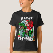 Grappig REX-Max Kerst Kind T-shirt (Voorkant)