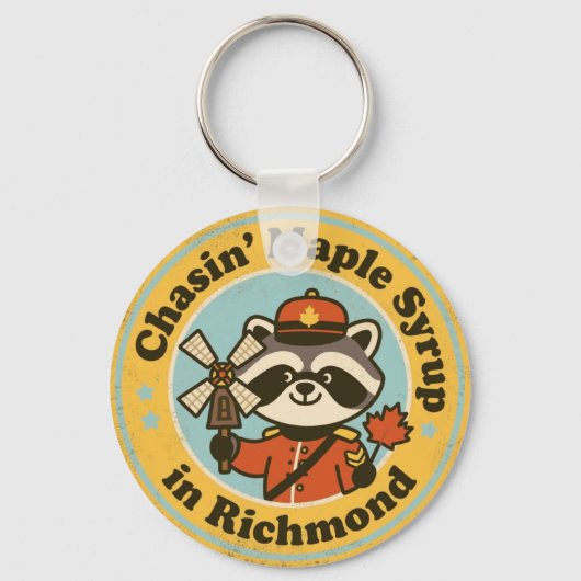 Grappig Richmond-cadeau voor esliefhebbers Sleutelhanger (Voorkant)