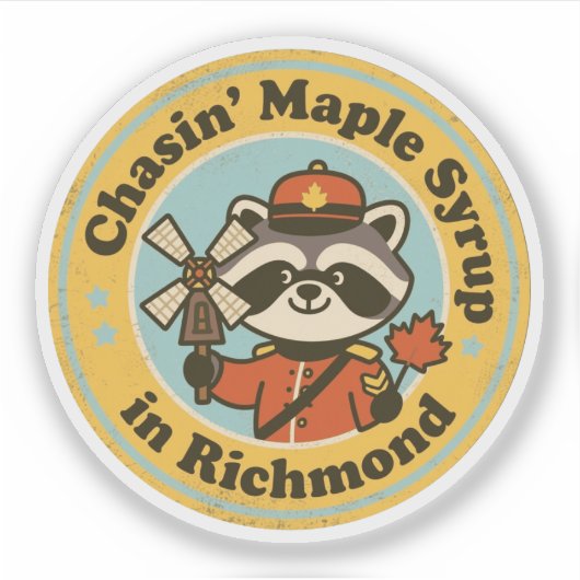 Grappig Richmond cadeau voor Maple Lovers Sticker (Voorkant)