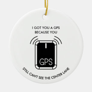 Grappig rijden of bowlen, sarcastisch cadeau keramisch ornament