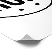 Grappig, rijdende kunst, sportsport poster (Hoek)