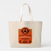 Grappig rijinstructeur cadeau grote tote bag (Achterkant)