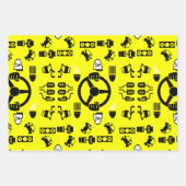 Grappig rijinstructeur cadeau inpakpapier vel (Voorkant 2)