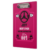 Grappig rijinstructeur cadeau klembord (Links)
