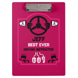Grappig rijinstructeur cadeau klembord