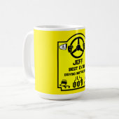 Grappig rijinstructeur cadeau koffiemok (Voorkant links)