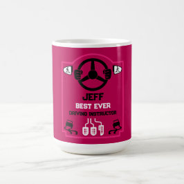Grappig rijinstructeur cadeau koffiemok