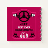 Grappig rijinstructeur cadeau notitieboek (Achterkant)