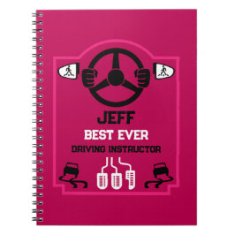 Grappig rijinstructeur cadeau notitieboek