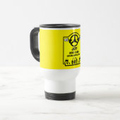 Grappig rijinstructeur cadeau reisbeker (Voorkant links)