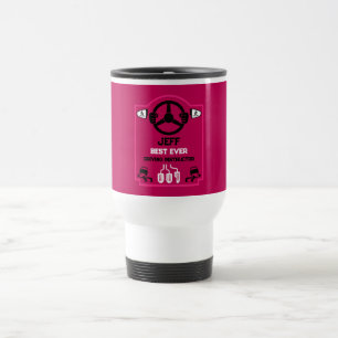 Grappig rijinstructeur cadeau reisbeker