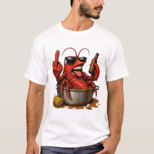 Grappig Rivierkreeft T-Shirt – Cajaans geschenk vo
