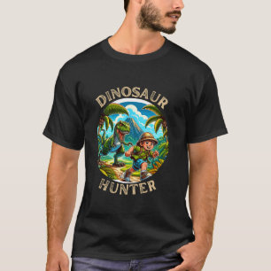 Grappig Roarsome dinosaurus hunter t-shirt kinder