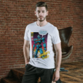 Grappig Robot Comic Book Art Style Gepersonaliseer T-shirt